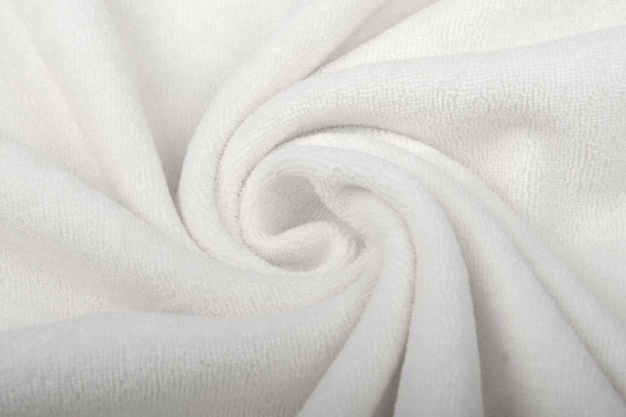Oeko-Tex®  Stretch Frottee Weiß