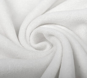 Oeko-Tex®  Stretch Frottee Weiß Oeko-Tex®  Stretch Frottee Weiß