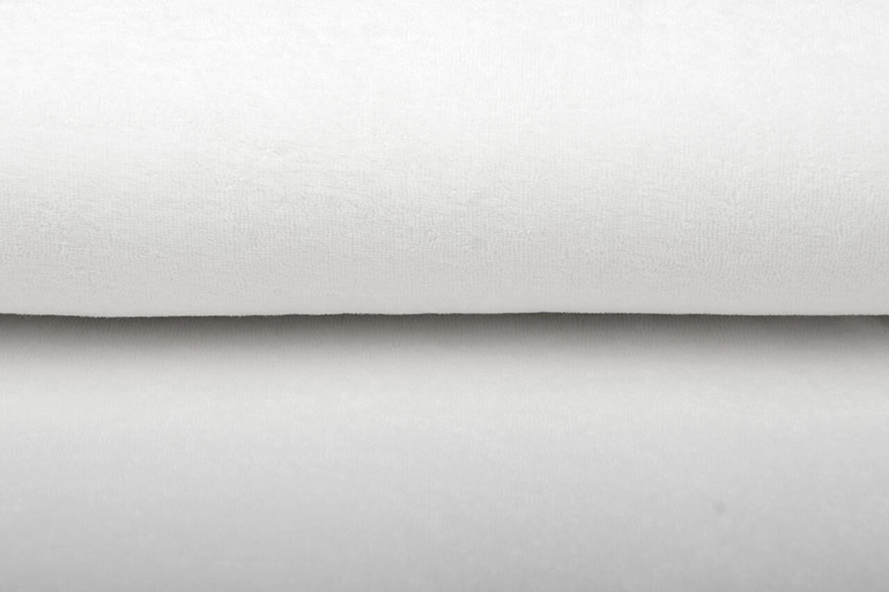 Oeko-Tex®  Stretch Badstof Wit Oeko-Tex®  Stretch Badstof Wit