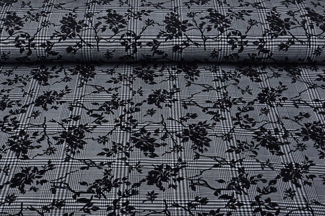Tissé Carreaux Flock Gris Kulu Tissé Carreaux Flock Gris Kulu