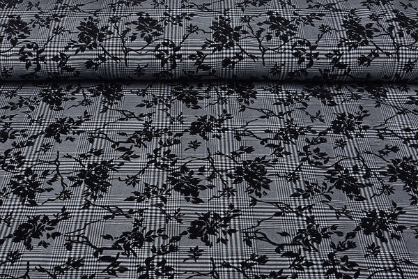 Tissé Carreaux Flock Gris Kulu Tissé Carreaux Flock Gris Kulu