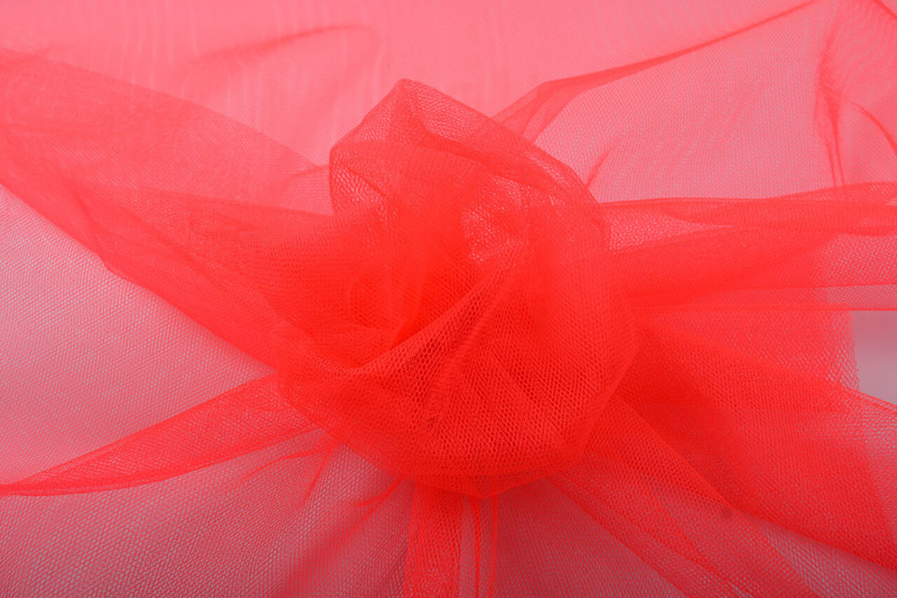 Tulle Fluorescent Rouge Tulle Fluorescent Rouge
