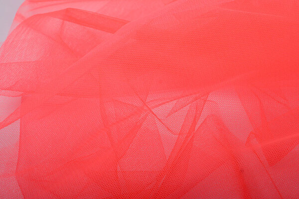Tulle Fluorescent Rouge Tulle Fluorescent Rouge