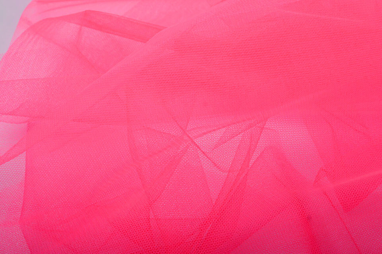 Tüll Fluorescent Cerise Tüll Fluorescent Cerise
