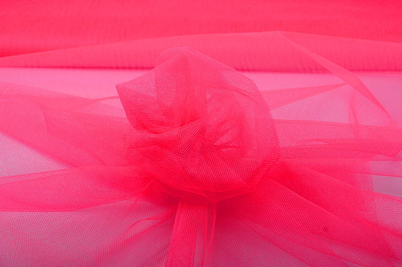 Tulle Fluorescent Cerise