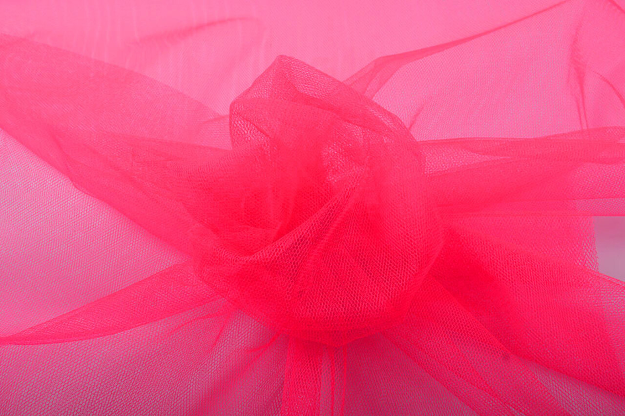 Tulle Fluorescent Cerise