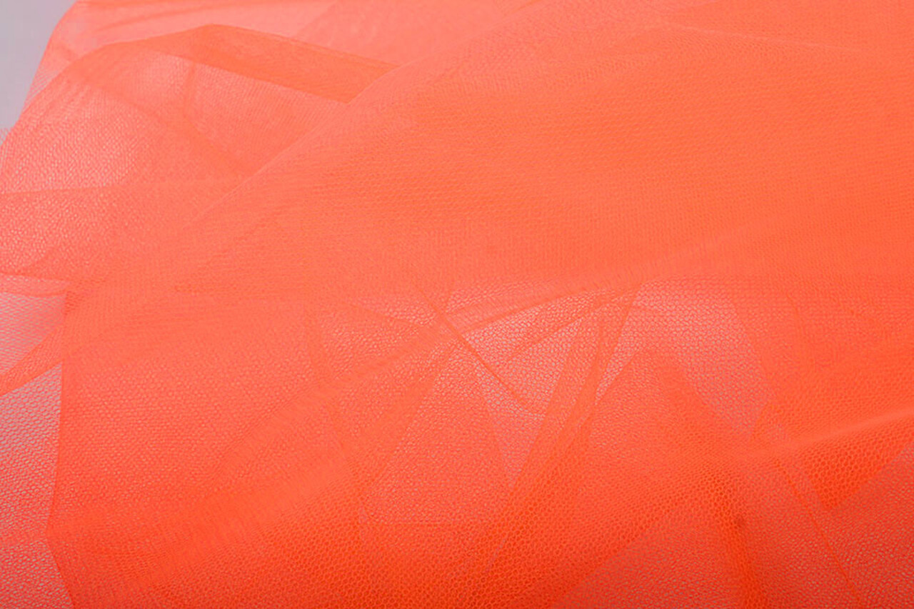 Tüll Fluorescent Tangerine