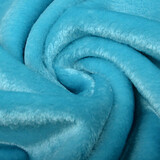 Kurzhaariges Teddystoff Pelz Aqua