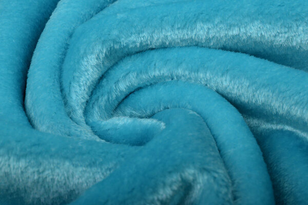 Kurzhaariges Teddystoff Pelz Aqua
