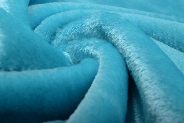 Kurzhaariges Teddystoff Pelz Aqua