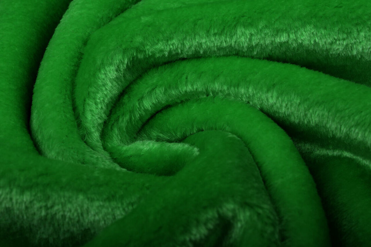 Kurzhaariges Teddystoff Pelz Grasgrün Kurzhaariges Teddystoff Pelz Grasgrün