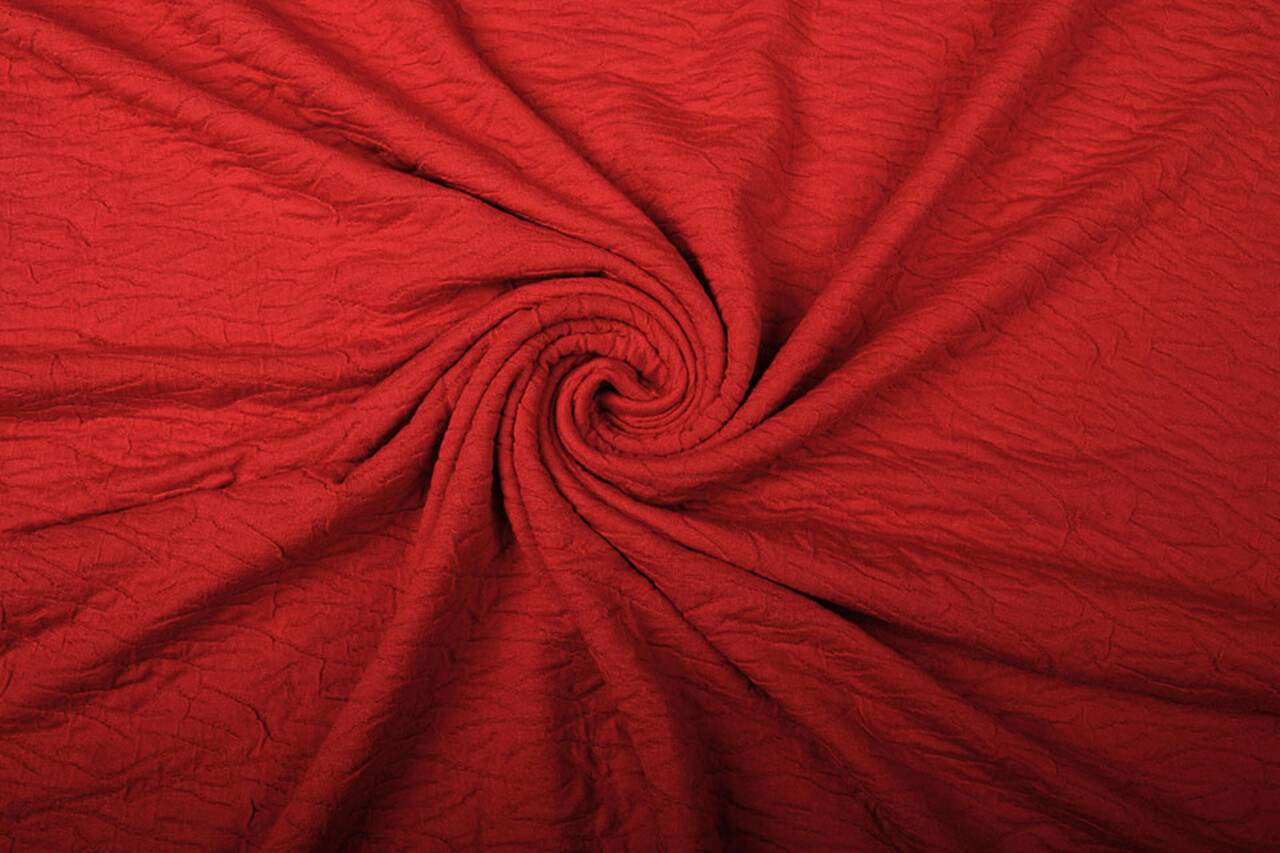 Jacquard Viscosa Rosso
