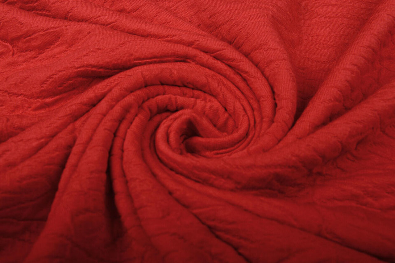 Jacquard Viscosa Rojo Jacquard Viscosa Rojo