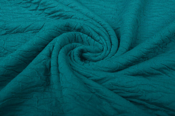 Jacquard Viscose Zeegroen