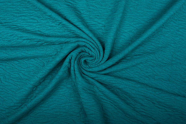 Jacquard Viscose Zeegroen