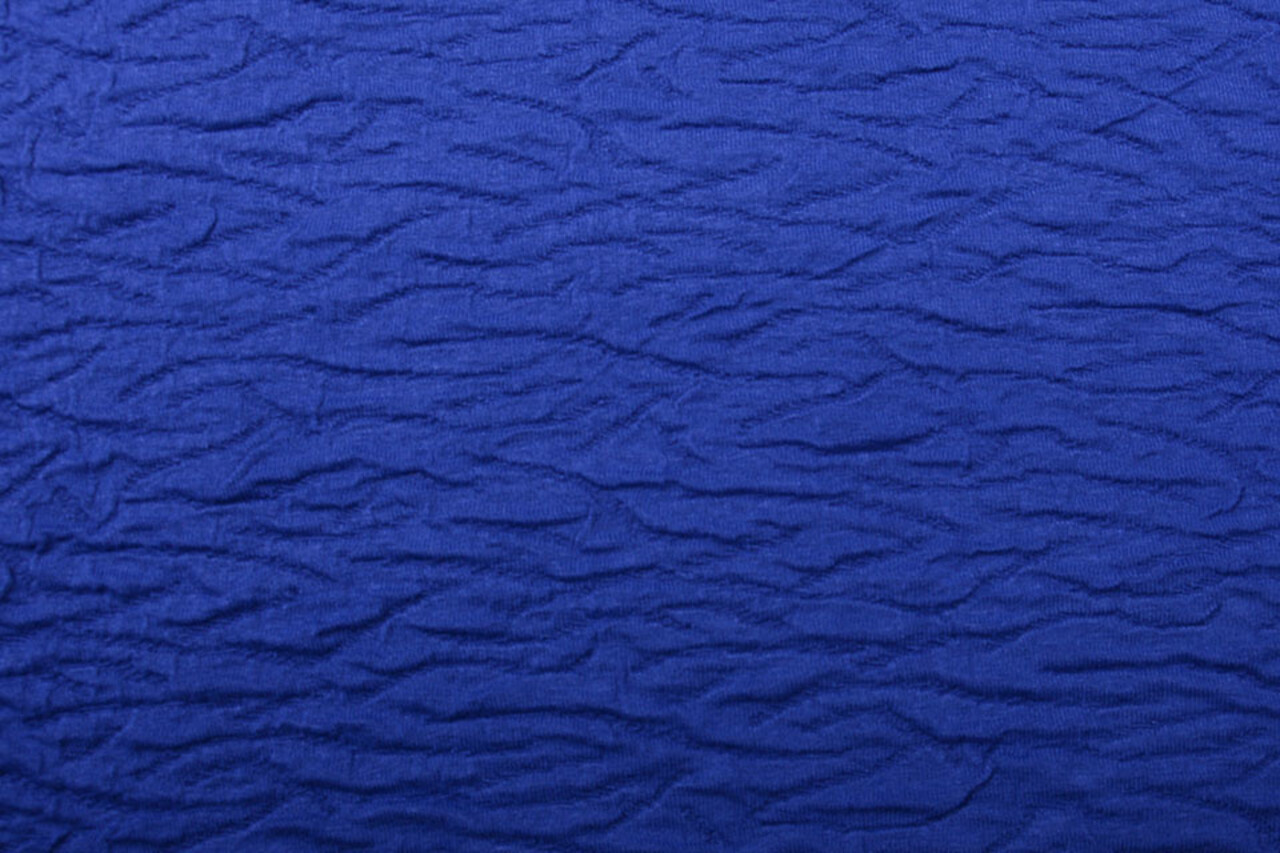 Jacquard Viscose Koningsblauw Jacquard Viscose Koningsblauw