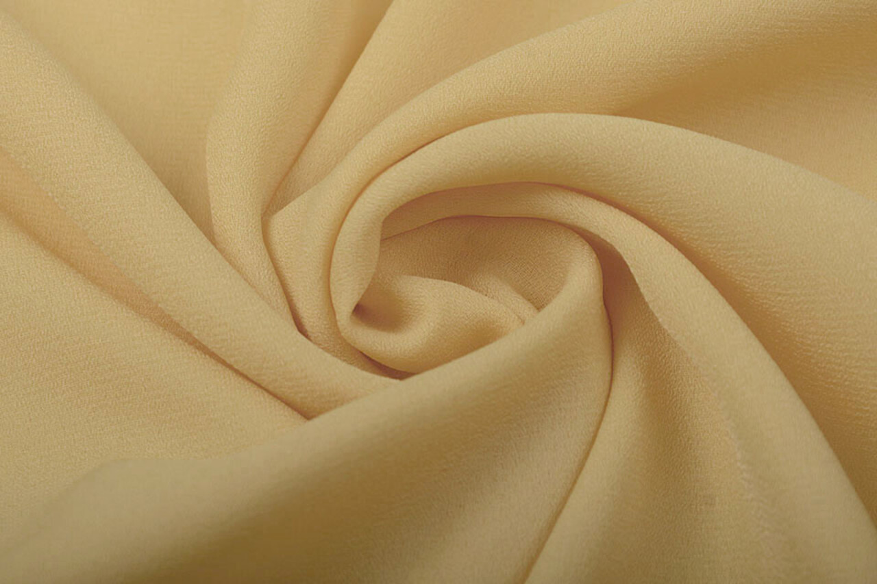 Crêpe Georgette Licht goud