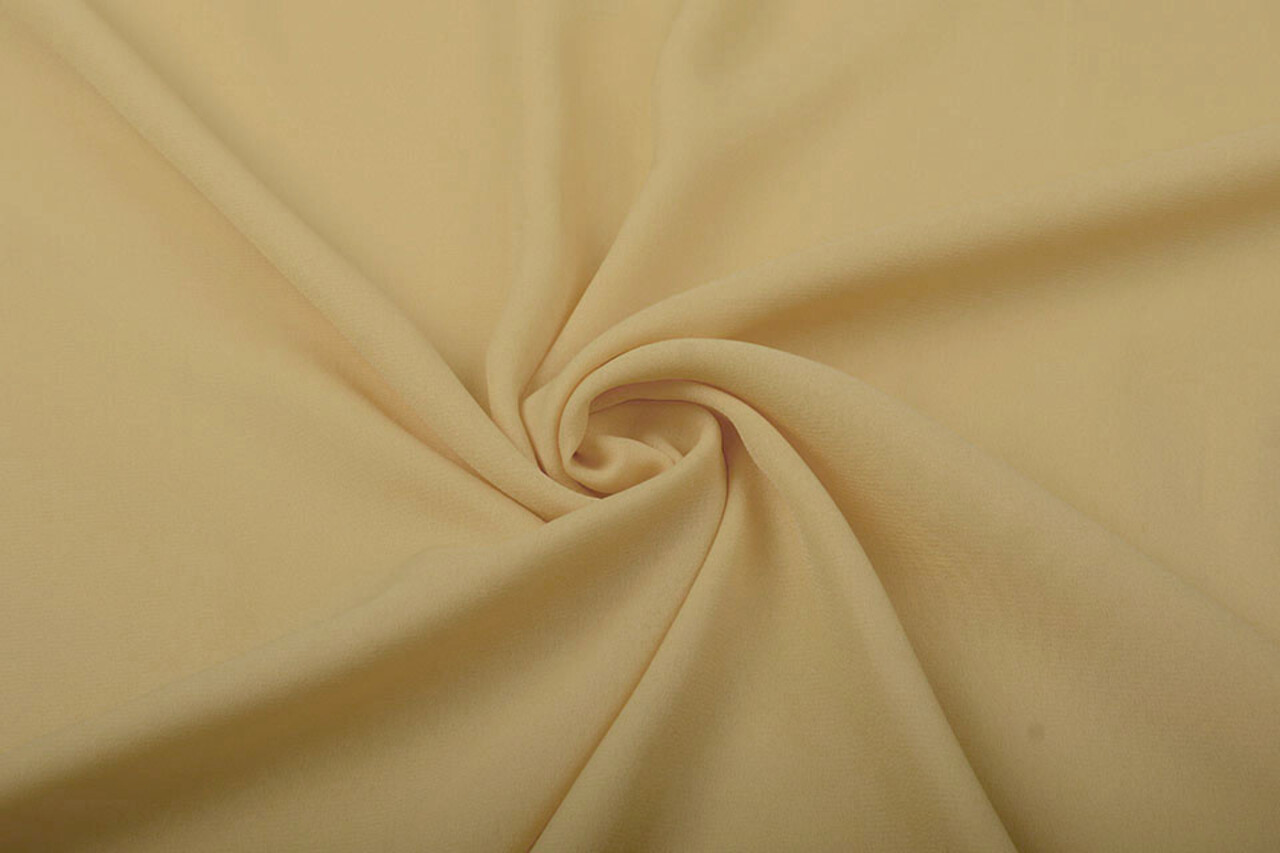 Crêpe Georgette Licht goud