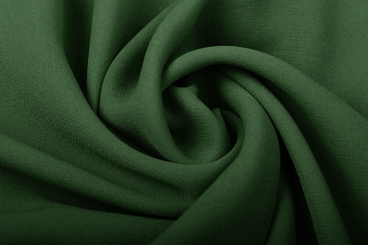 Crêpe Georgette Verde Scuro Crêpe Georgette Verde Scuro