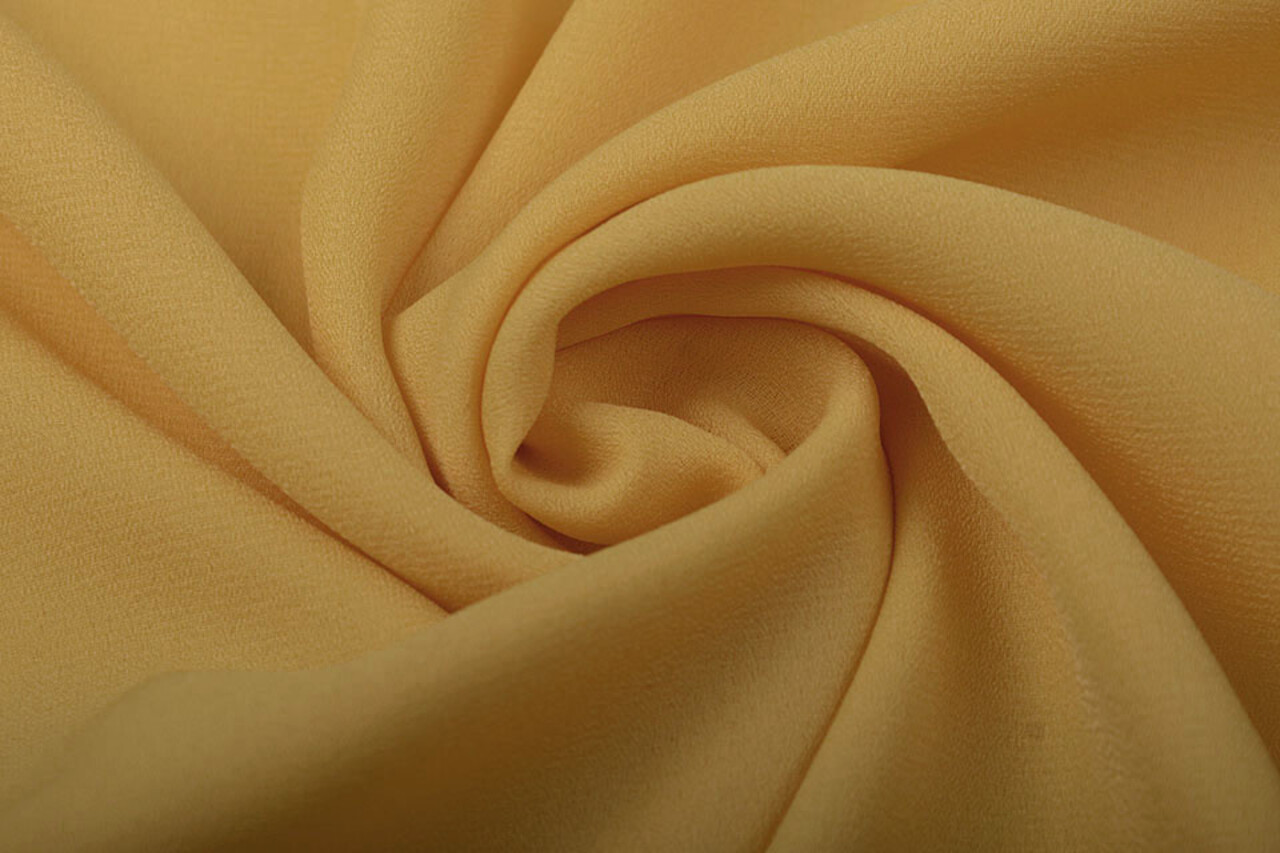 Crêpe Georgette Donker goud