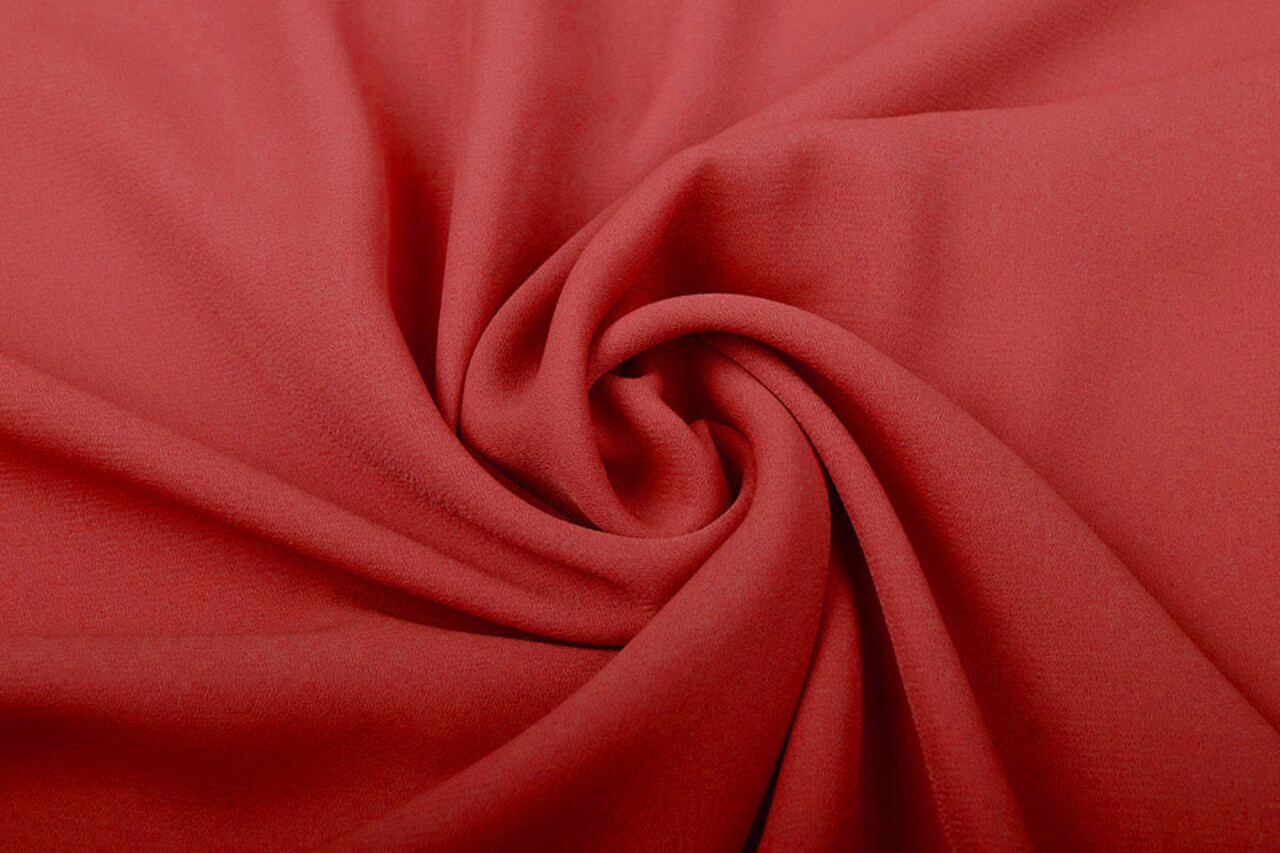 Crepé Georgette Rojo Crepé Georgette Rojo