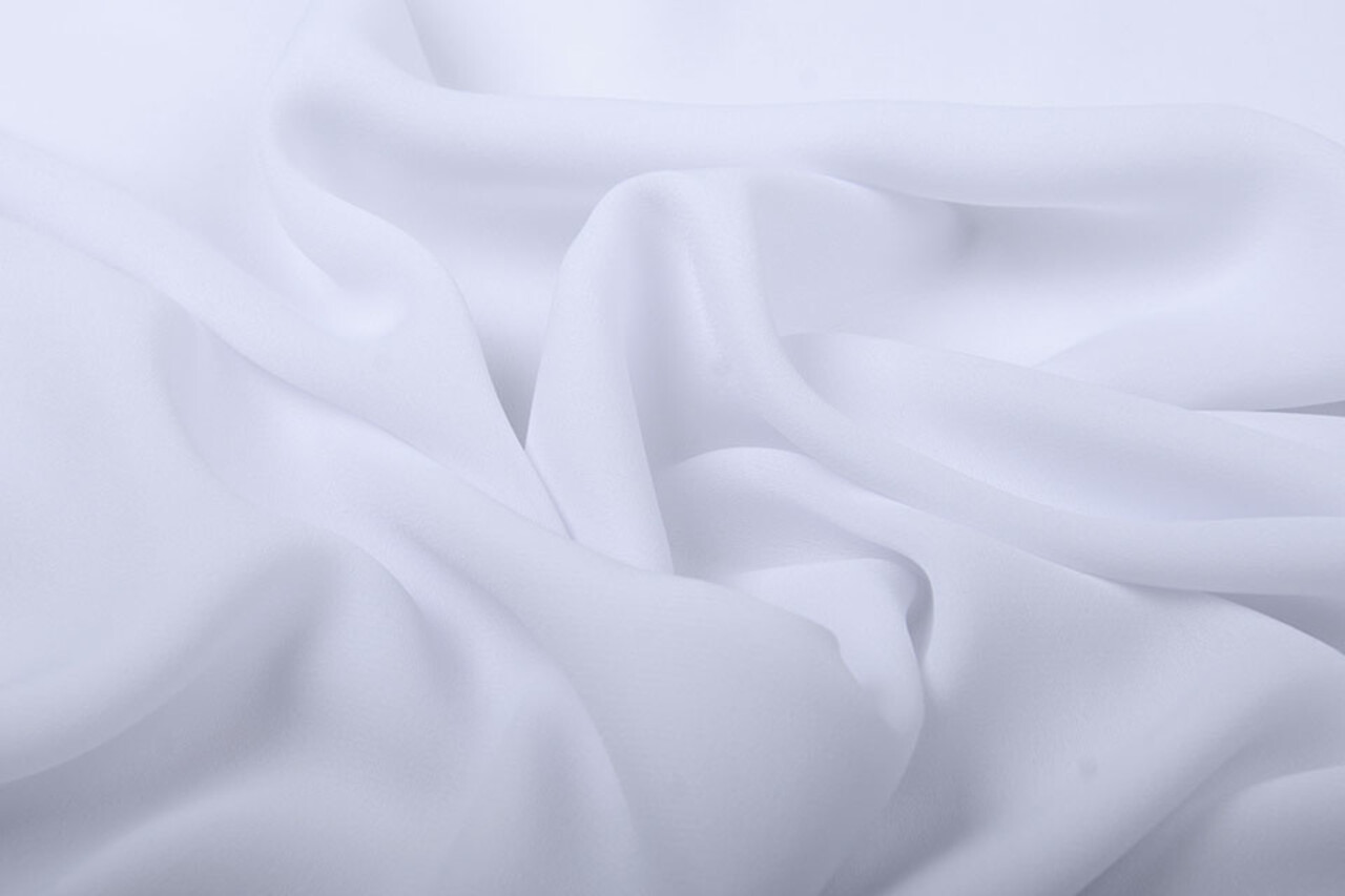 Crêpe Georgette Wit Crêpe Georgette Wit