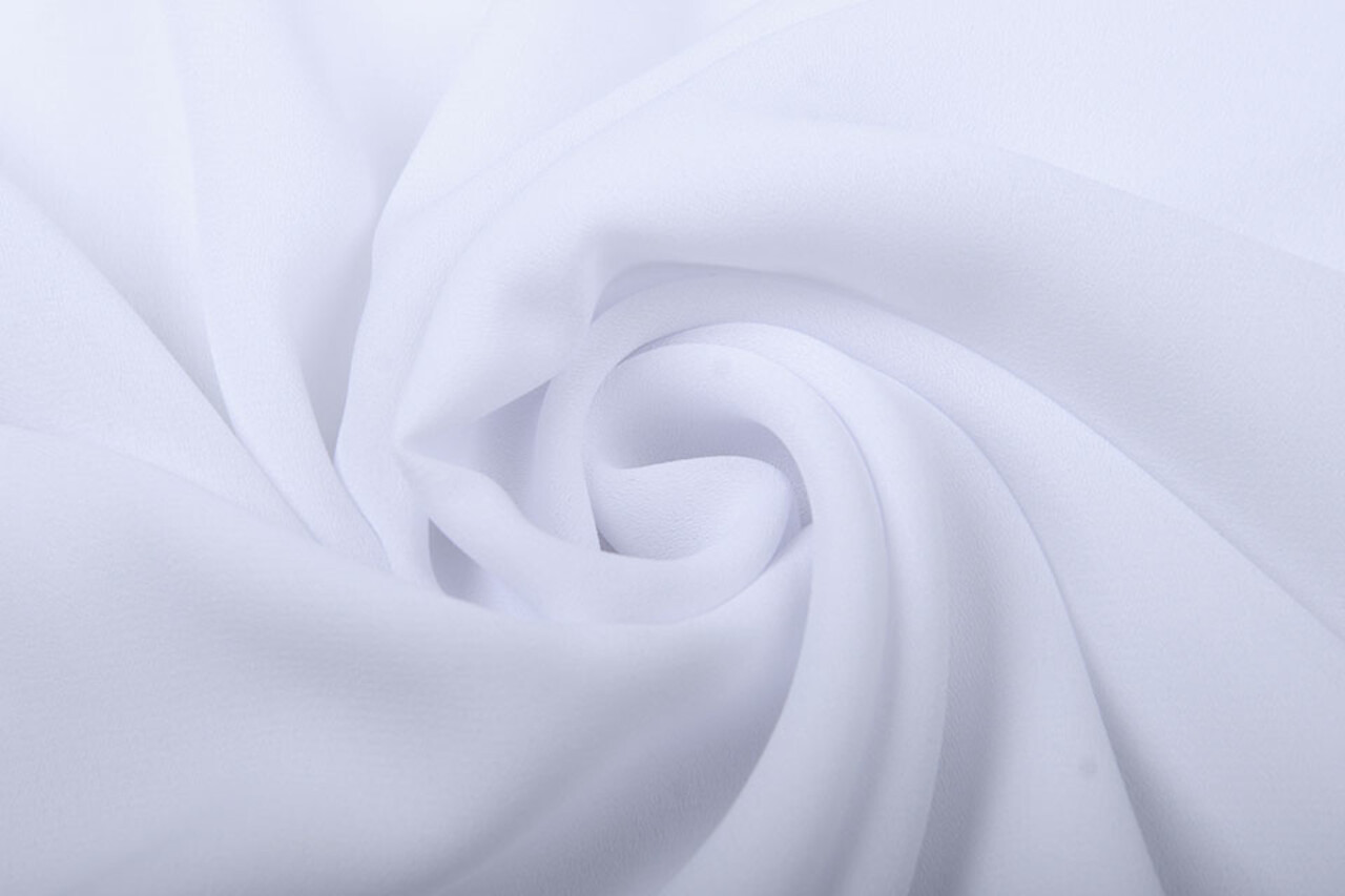Crêpe Georgette Wit Crêpe Georgette Wit