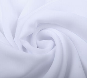 Crêpe Georgette Wit Crêpe Georgette Wit