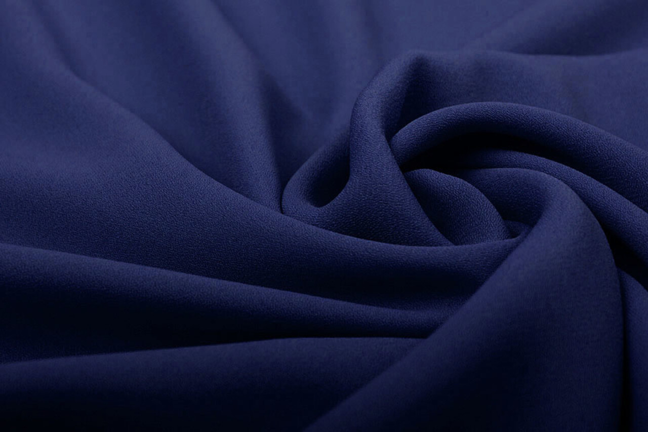 Crêpe Georgette Blu Navy Crêpe Georgette Blu Navy