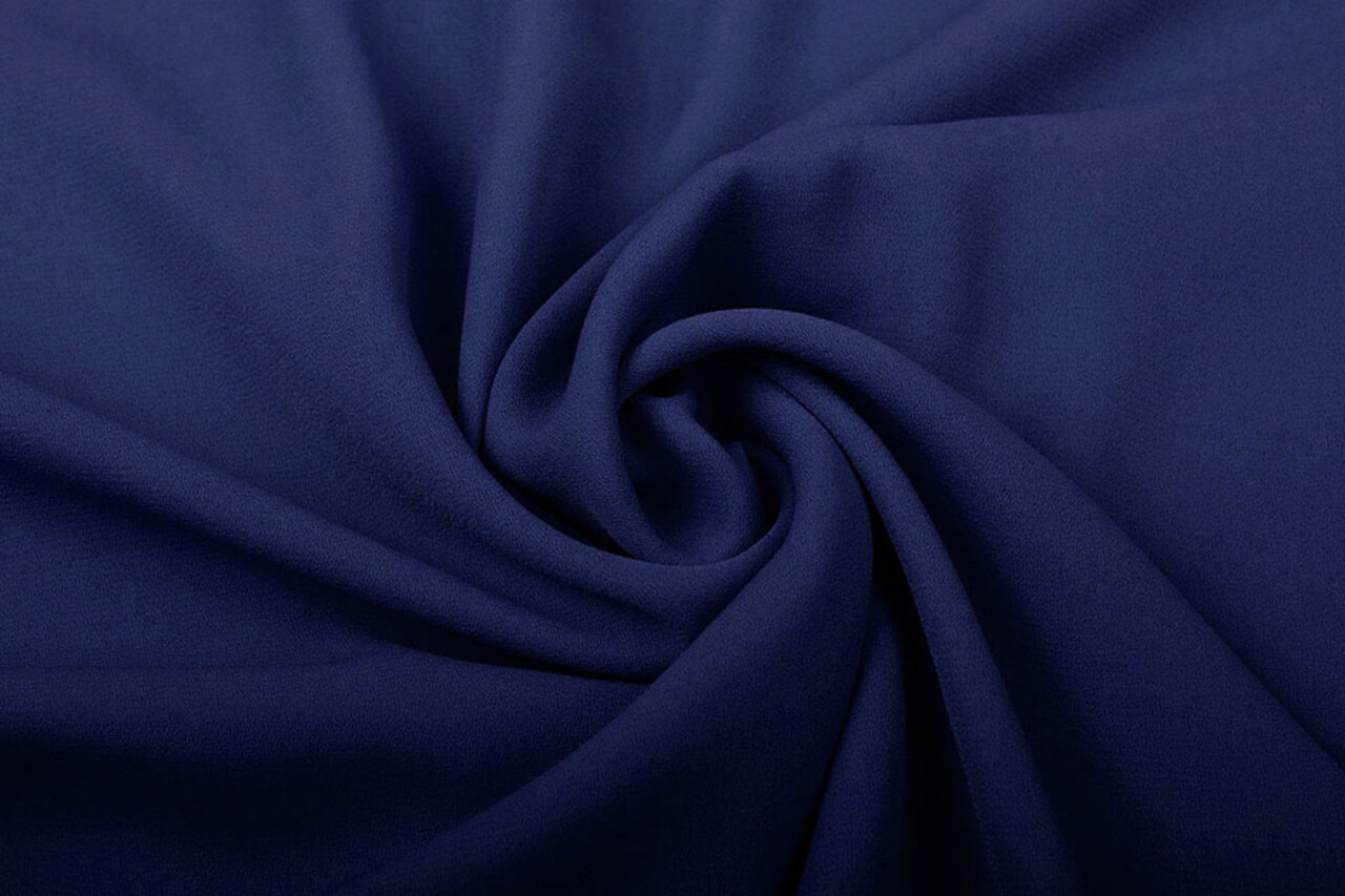 Crêpe Georgette Blu Navy Crêpe Georgette Blu Navy