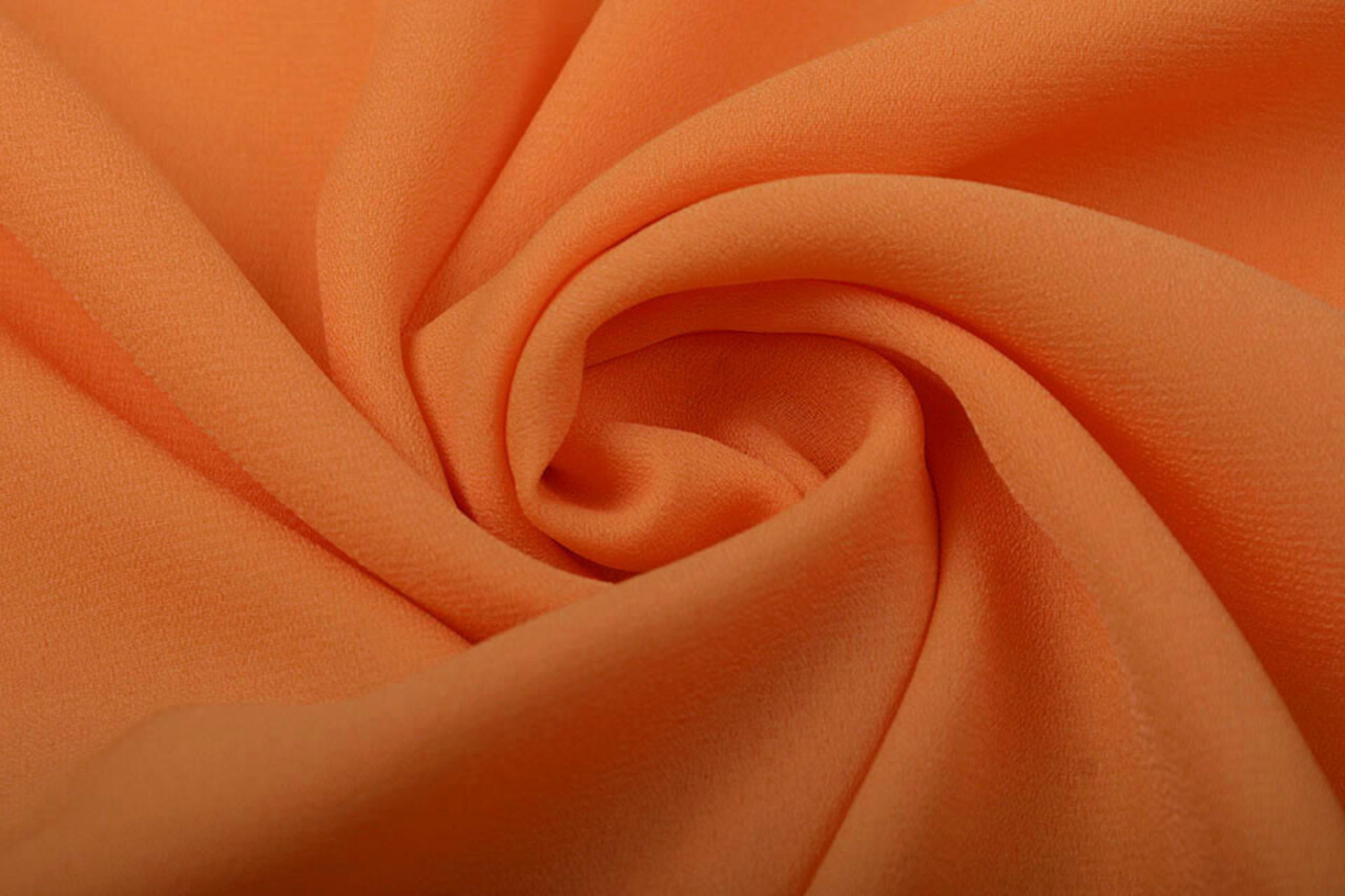 Crêpe Georgette Oranje Crêpe Georgette Oranje