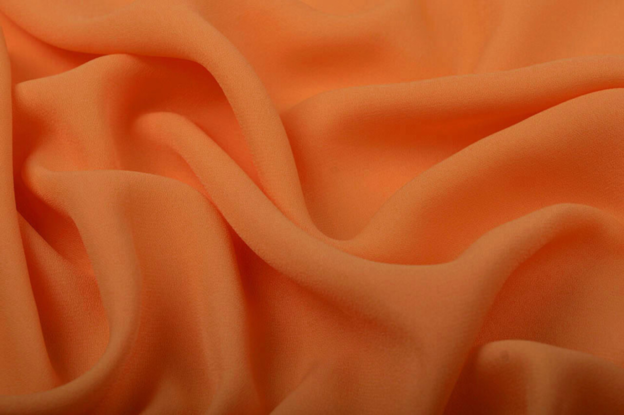 Crêpe Georgette Oranje Crêpe Georgette Oranje