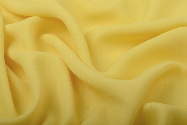 Crêpe Georgette Citron Yellow Crêpe Georgette Citron Yellow