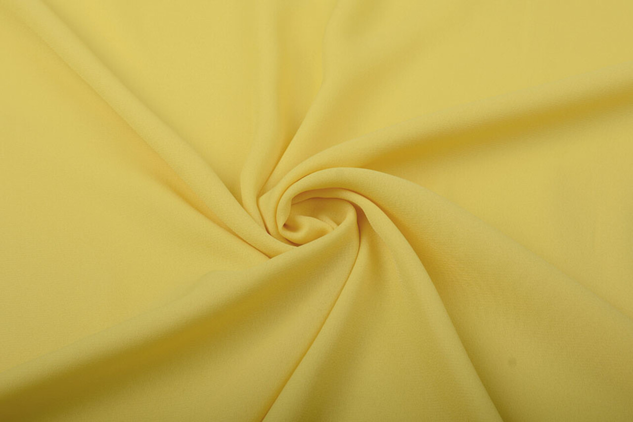 Crêpe Georgette Jaune Citron