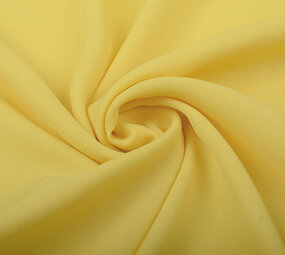 Crêpe Georgette Citron Yellow Crêpe Georgette Citron Yellow