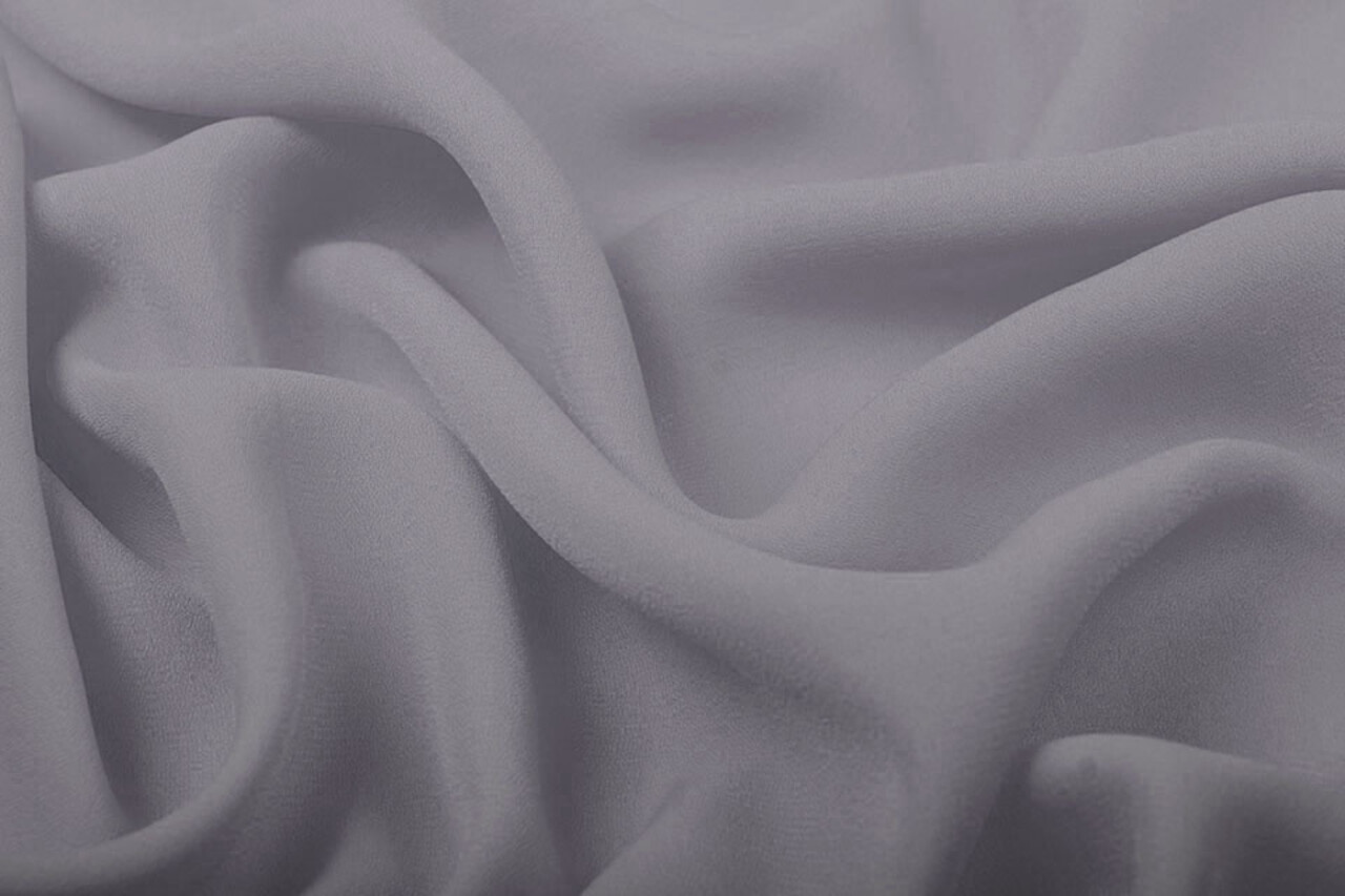 Crêpe Georgette Grigio Chiaro Crêpe Georgette Grigio Chiaro