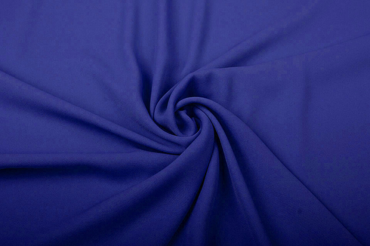 Crêpe Georgette Konings Blauw Crêpe Georgette Konings Blauw