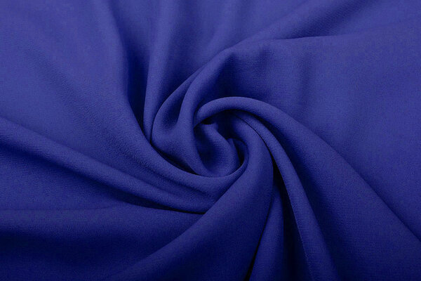 Crêpe Georgette Konings Blauw