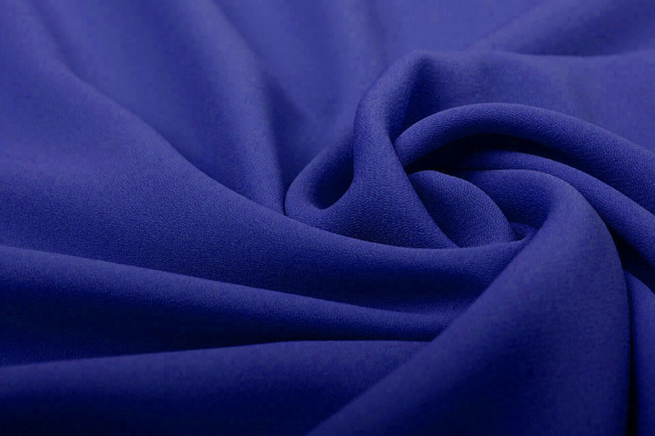 Crêpe Georgette Bleu Roi Crêpe Georgette Bleu Roi
