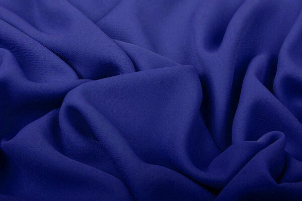 Crêpe Georgette Konings Blauw
