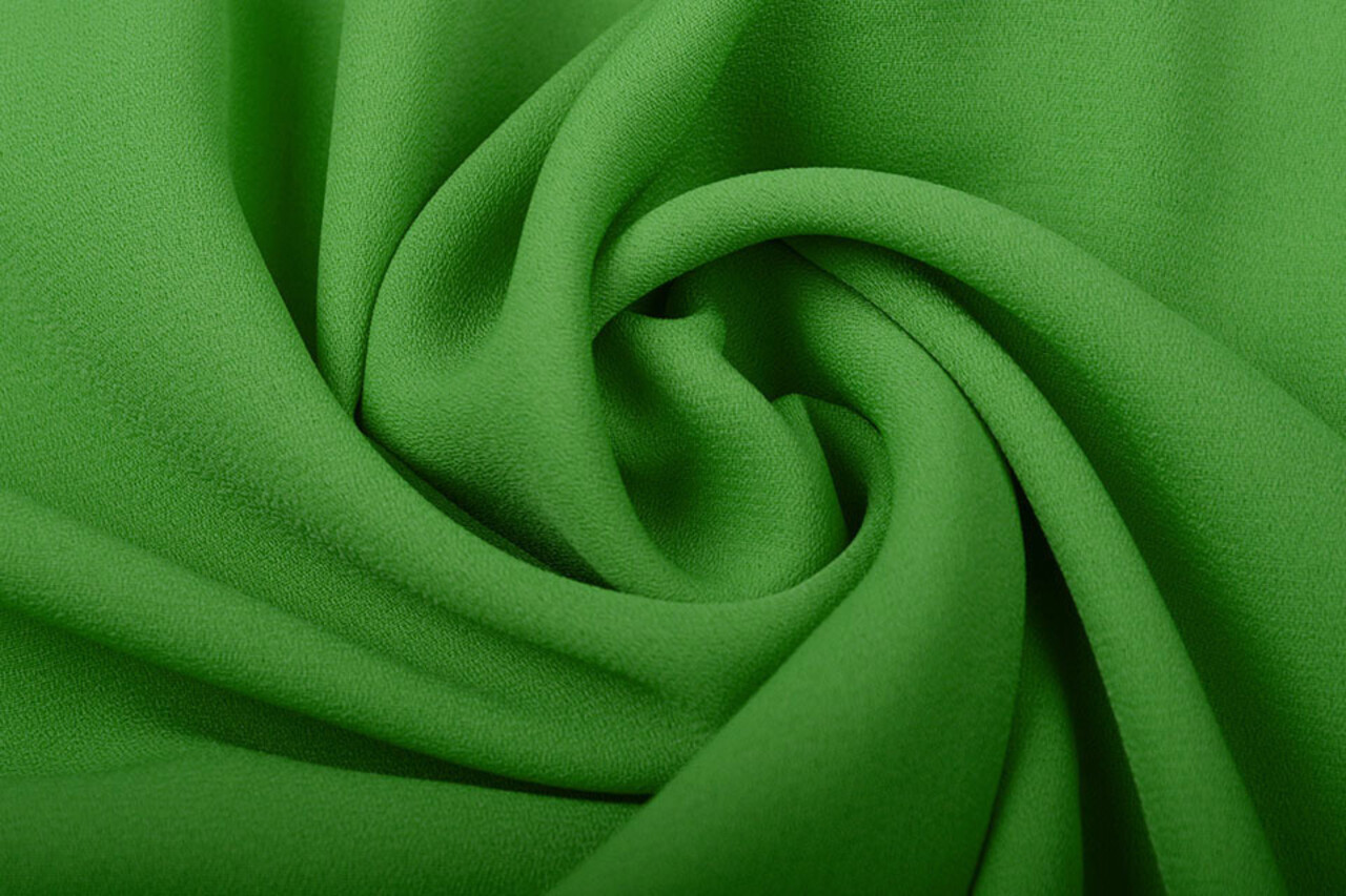 Crêpe Georgette Grasgroen Crêpe Georgette Grasgroen