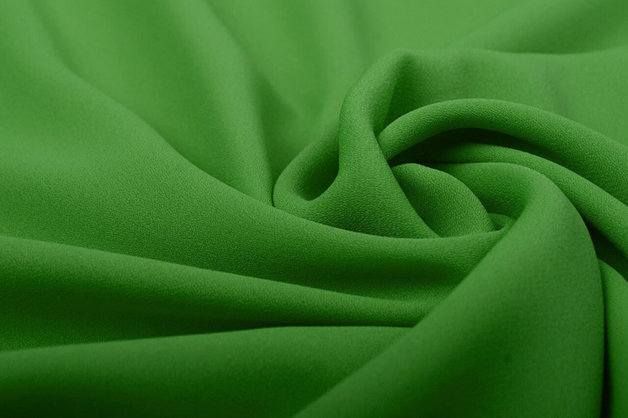 Crêpe Georgette Vert Gazon Crêpe Georgette Vert Gazon