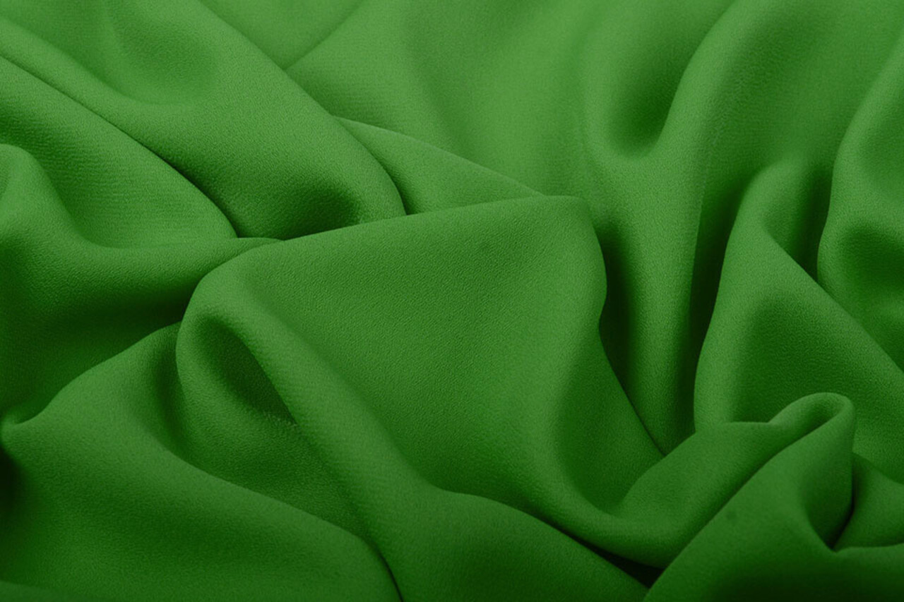 Crêpe Georgette Vert Gazon Crêpe Georgette Vert Gazon