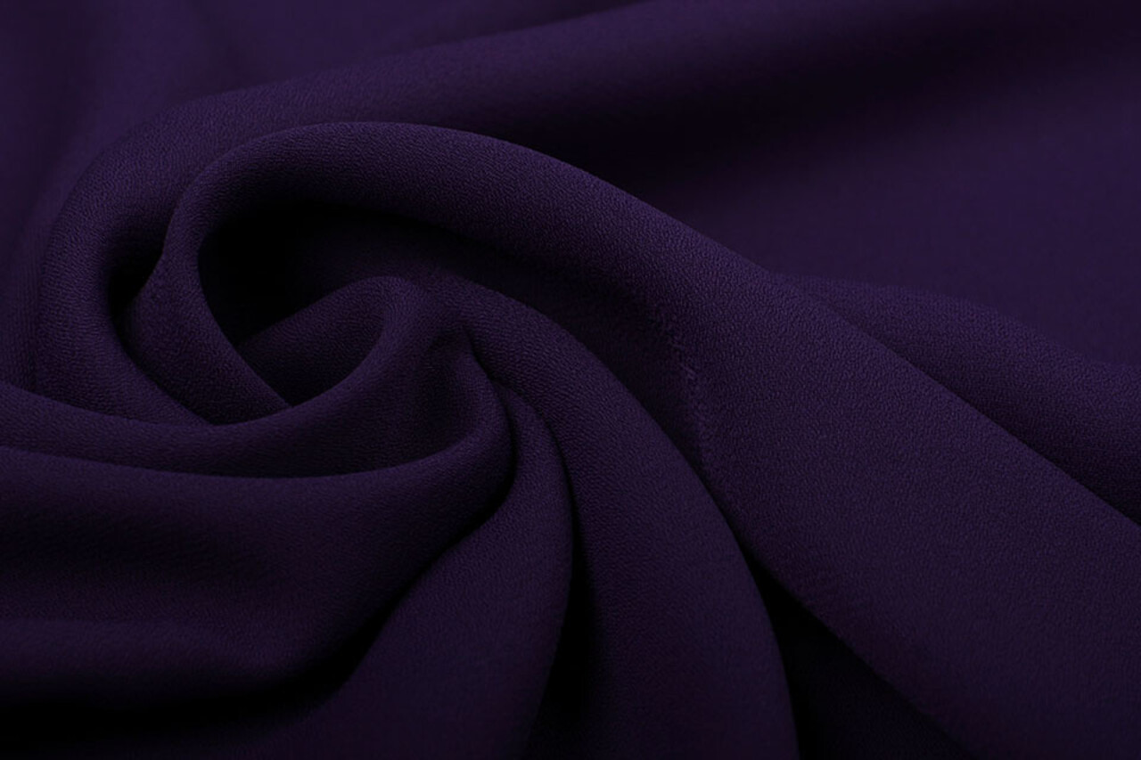 Crepé Georgette Morado Oscuro Crepé Georgette Morado Oscuro