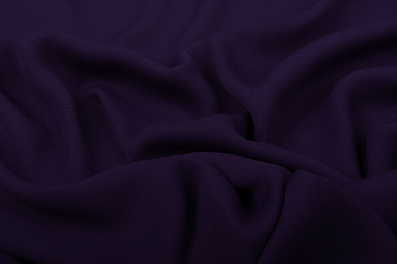 Crêpe Georgette Scuro Viola Crêpe Georgette Scuro Viola