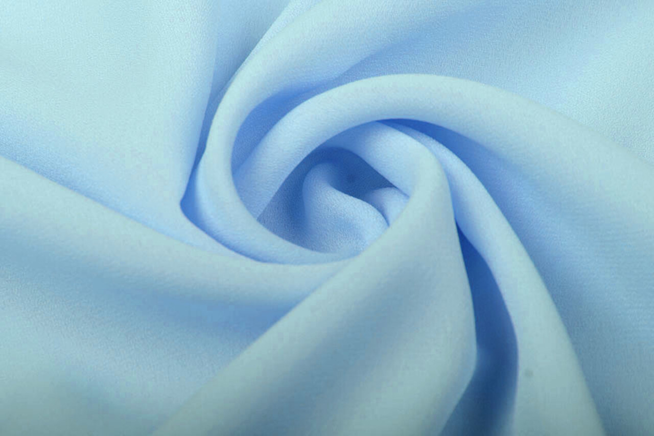 Crepé Georgette Baby Azul Crepé Georgette Baby Azul