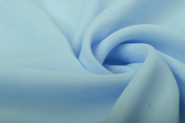 Crêpe Georgette Bleu Layette Crêpe Georgette Bleu Layette