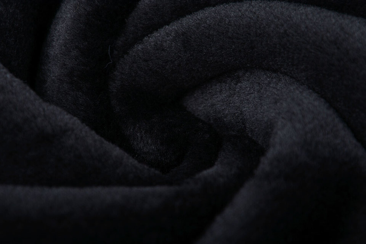 Kurzhaariges Teddystoff Pelz Schwarz Kurzhaariges Teddystoff Pelz Schwarz