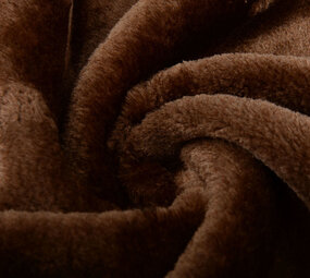 À Poil Court Teddy Fourrure Marron Foncé À Poil Court Teddy Fourrure Marron Foncé