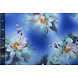 Scuba Crêpe Stampato Fantasia Flower Blu Scuba Crêpe Stampato Fantasia Flower Blu